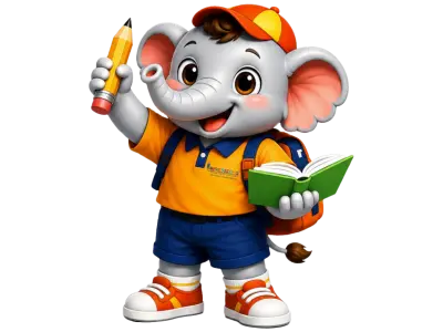 Impressions Orange Mascot Elephant