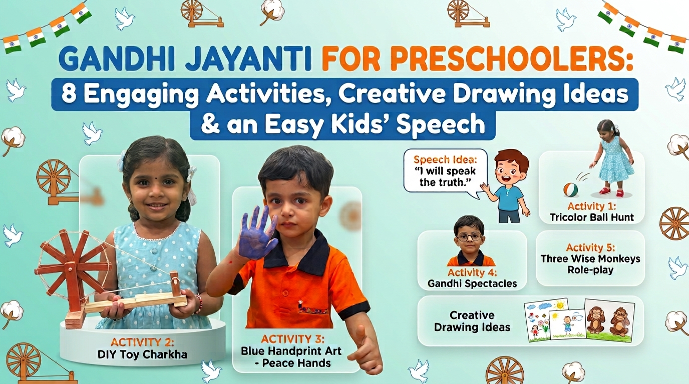 Gandhi Jayanti for Preschoolers 8 Engaging Activities